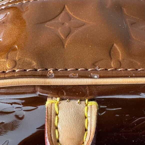 Louis Vuitton Bronze Monogram Vernis Tompkins Square Bag - EXCELLENT CONDITION - Picture 12 of 16